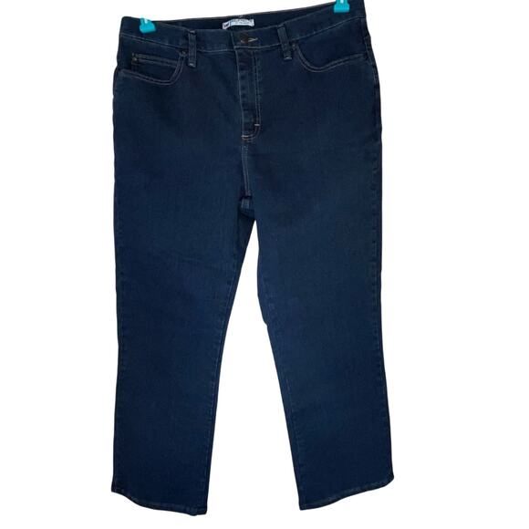 Lee Dark Wash Indigo Relaxed Fit Jean Size 16 Short - Picture 1 of 10